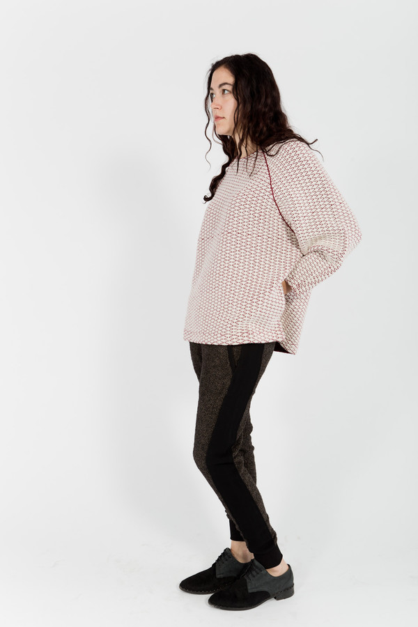 ニット/セーター STUDIO NICHOLSON/5GG HIGH COLLAR KNIT Studio Nicholson Hozu Sweater | Neutrals | FARFETCH