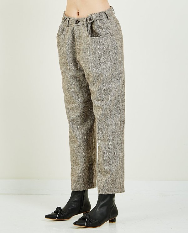 HIDDEN FOREST MARKET HERRINGBONE PANT - BROWN HIDDEN FOREST MARKET HERRINGBONE PANT - BROWN