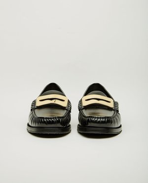 Buscemi Black and White Loafers BUSCEMI | Fine Designer Footwear main image 4