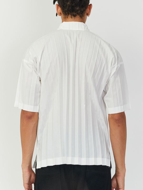 Issey Miyake Homme Plisse Edge Shirt - White | Garmentory
