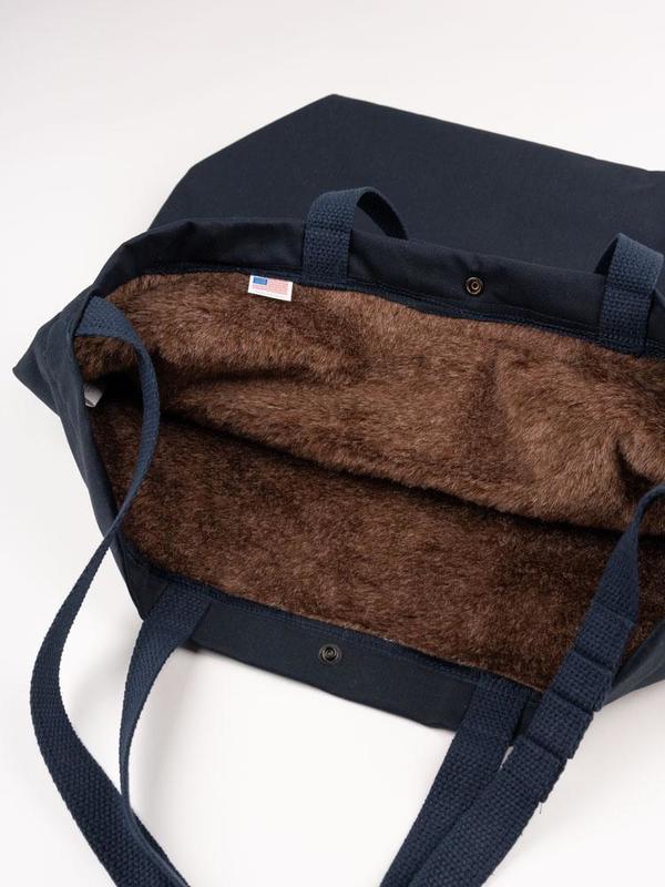 Engineered Garments Cotton Herringbone Twill Carry All Tote Dark Navy Garmentory