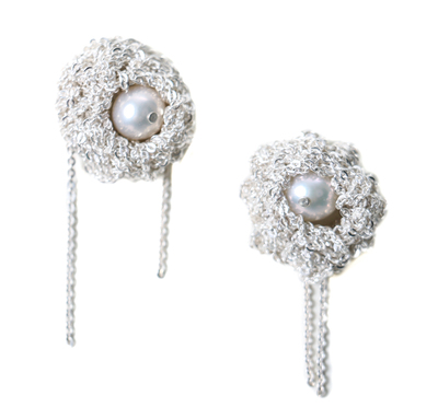 Arielle de Pinto Pearl Nuggie Earrings Arielle de Pinto Pearl Nuggie Earrings