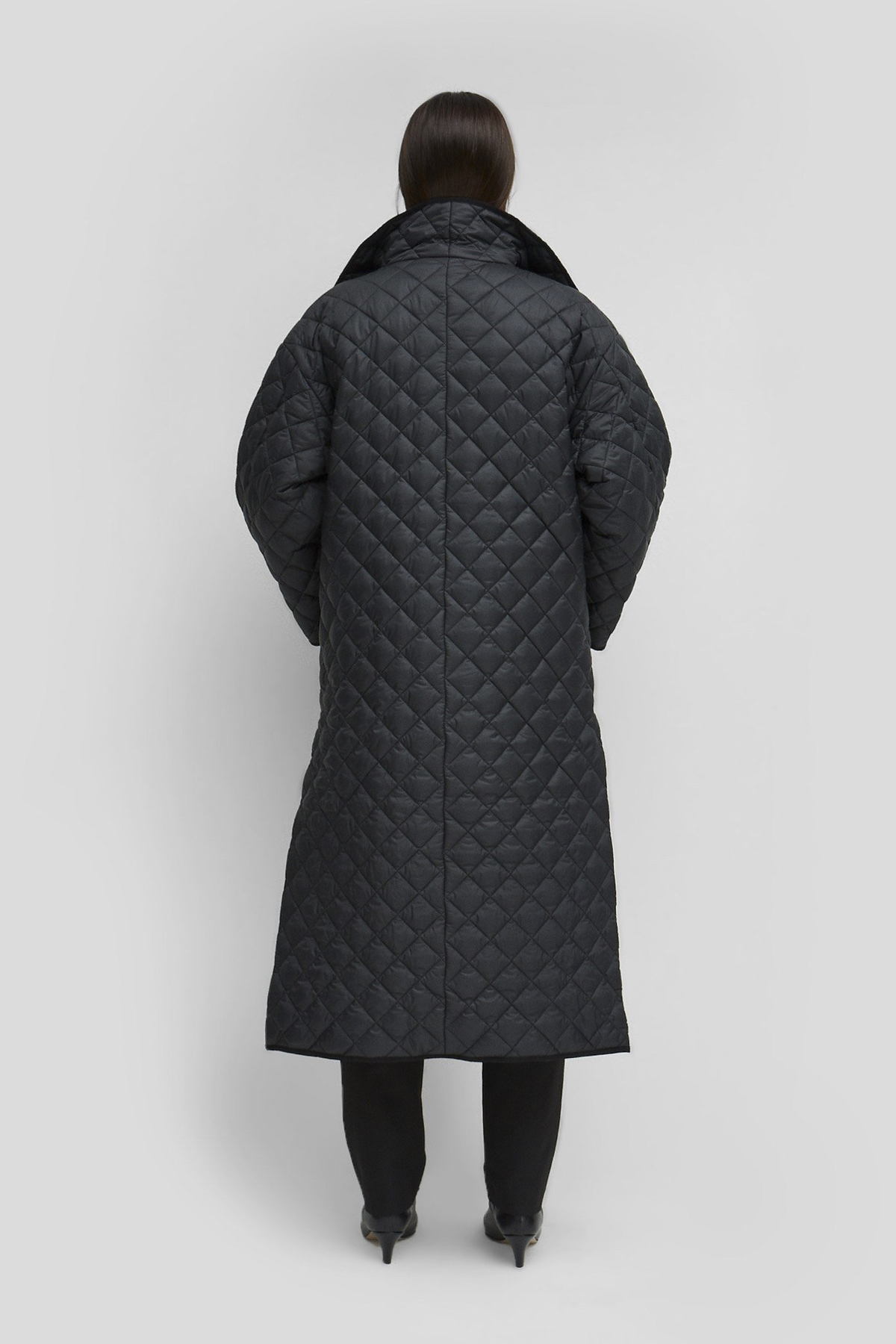 TOTÊME ANNECY PADDED LONG COAT - BLACK | Garmentory