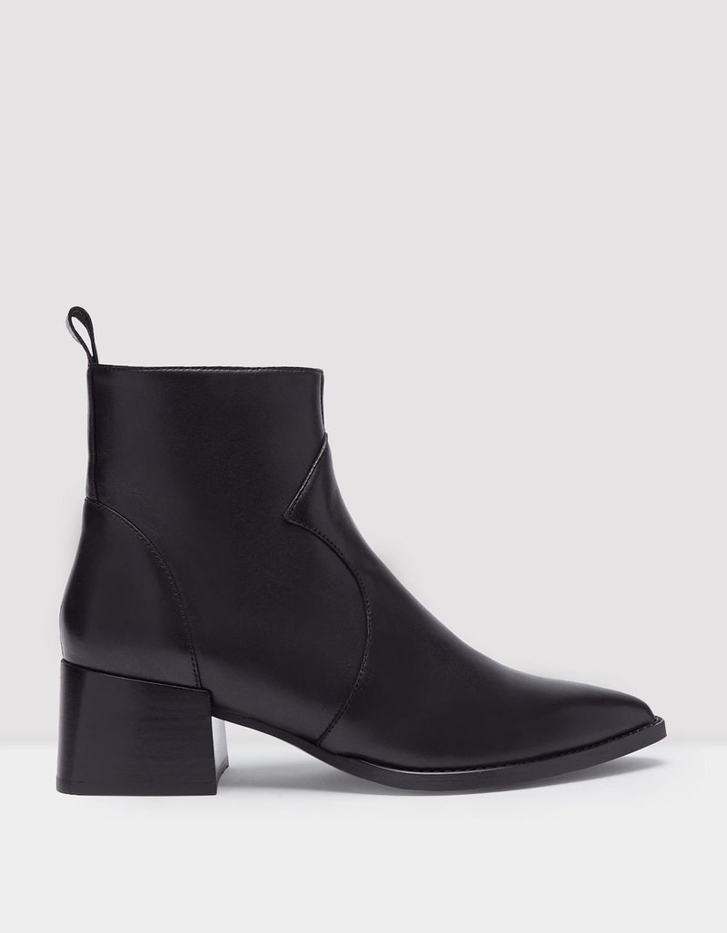 Miista Sanni Leather Boot Black Garmentory