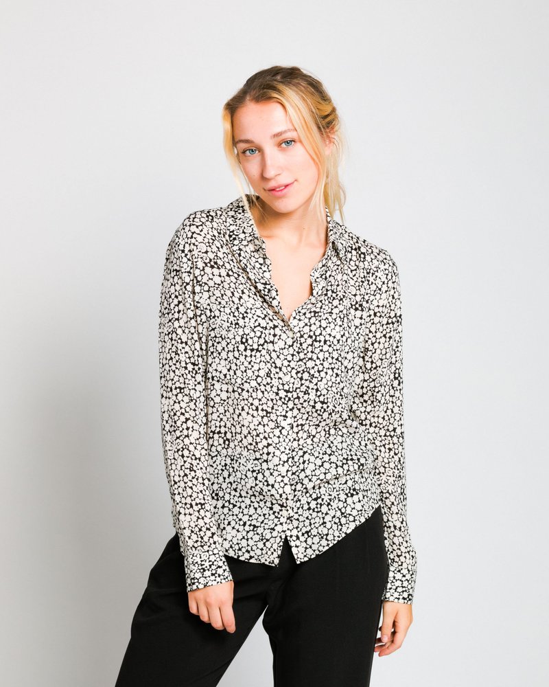 milly cheetah blouse