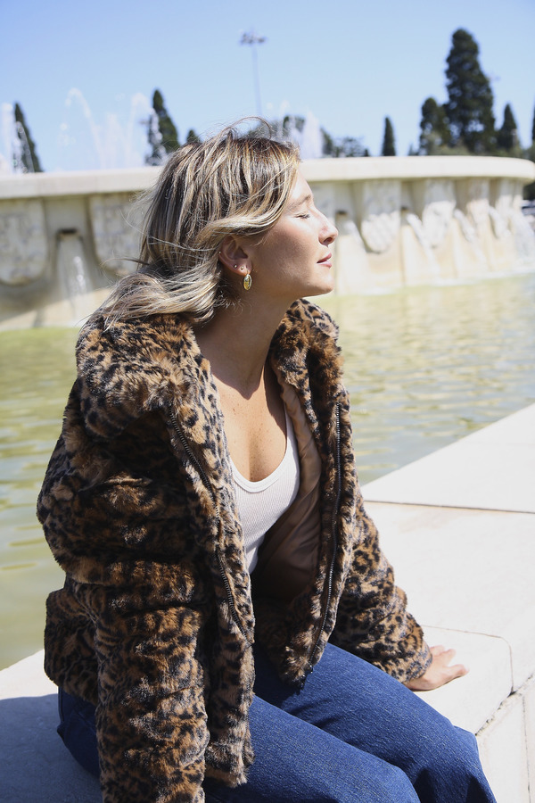 Yuka Paris Venise Faux Fur Jacket - Leopard Print Yuka Paris Venise Faux Fur Jacket - Leopard Print