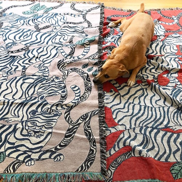 Olivia Wendel Landscape Blanket - Lavender Tiger Olivia Wendel Landscape Blanket - Lavender Tiger