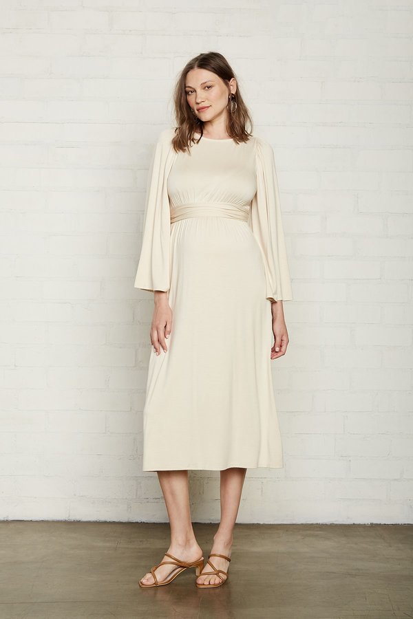 Jennie Dress - Cream, Maternity | Garmentory Jennie Dress - Cream, Maternity | Garmentory