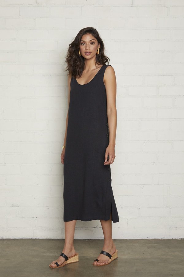 chinese dress ladies SNDYS Romi Linen Dress Natural– Selfie Leslie main image 1