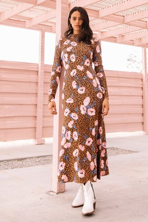 free people retro a line dress Magpie Vintage Upcycled Isabella Embroidered Linen Maxi Dress
