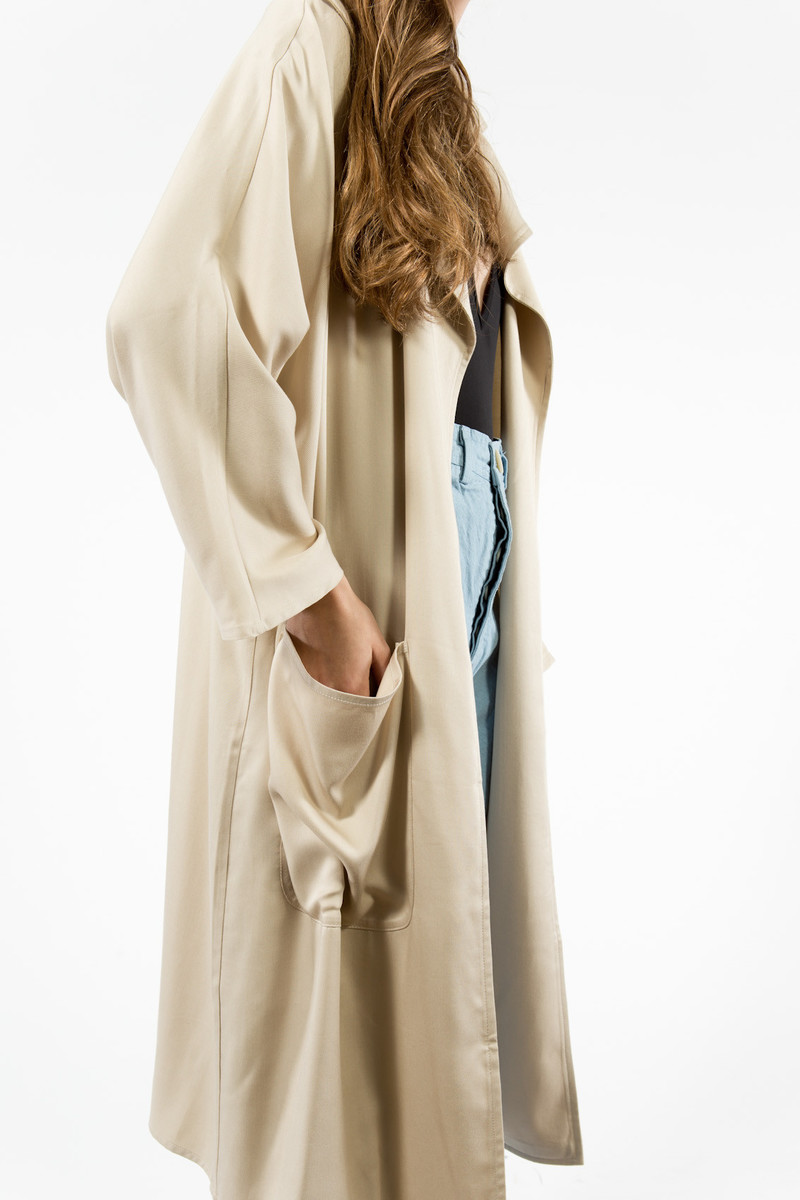 SHAINA MOTE sage coat ドレープコート Shaina Mote | Painter Coat in Natural - Second Quality