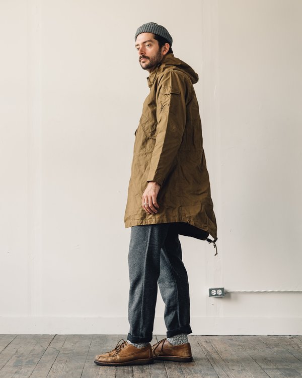 Universal Works Waxed Cotton Parka - Mustard | Garmentory