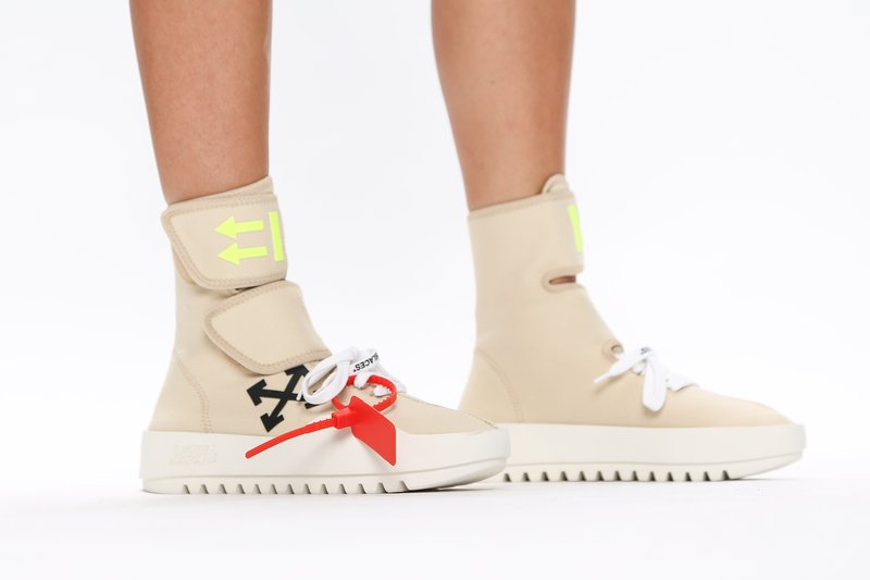 Off-White Moto Wrap Sneaker - cream | Garmentory