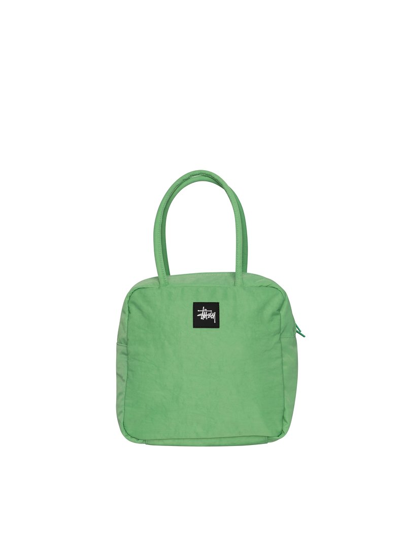 STUSSY ステューシー Dreya Bower Bag ナイロン バッグ STUSSY - STUSSY ナイロン ハンドバッグ Dreya Bower Bag 緑の