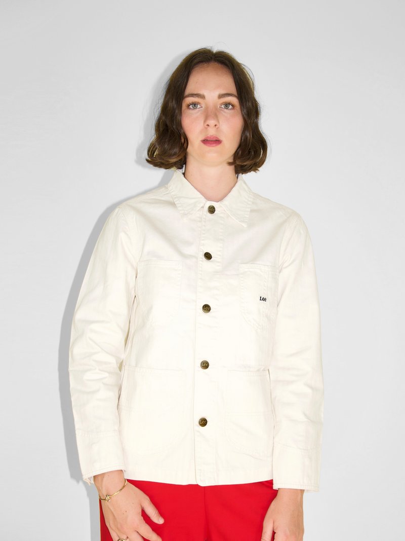 Lee Loco Chore Coat Ecru Herringbone Garmentory