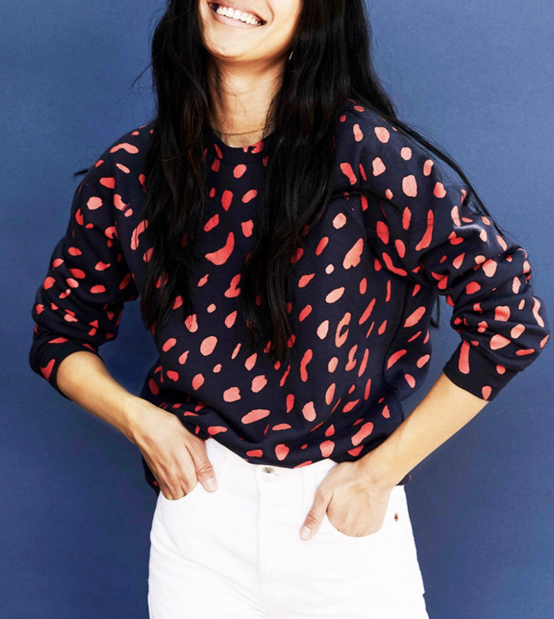 Clare Sweatshirt NAVY/RED JAGUAR Garmentory