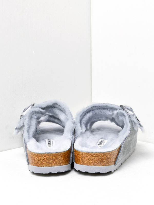 birkenstock arizona shearling dove grey