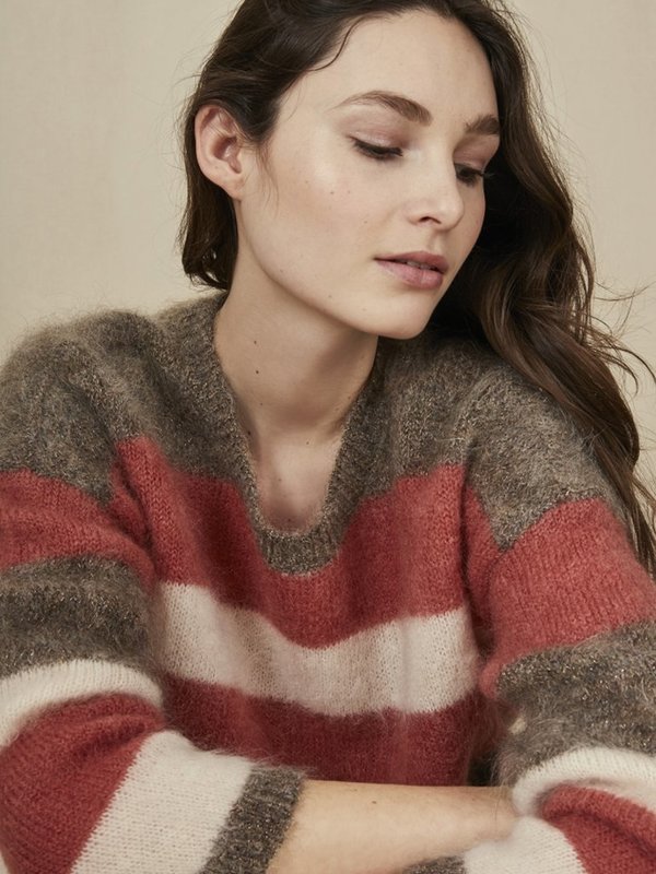 Des Petits Hauts Danvers Knit Sweater - Block Stripe Des Petits Hauts Danvers Knit Sweater - Block Stripe