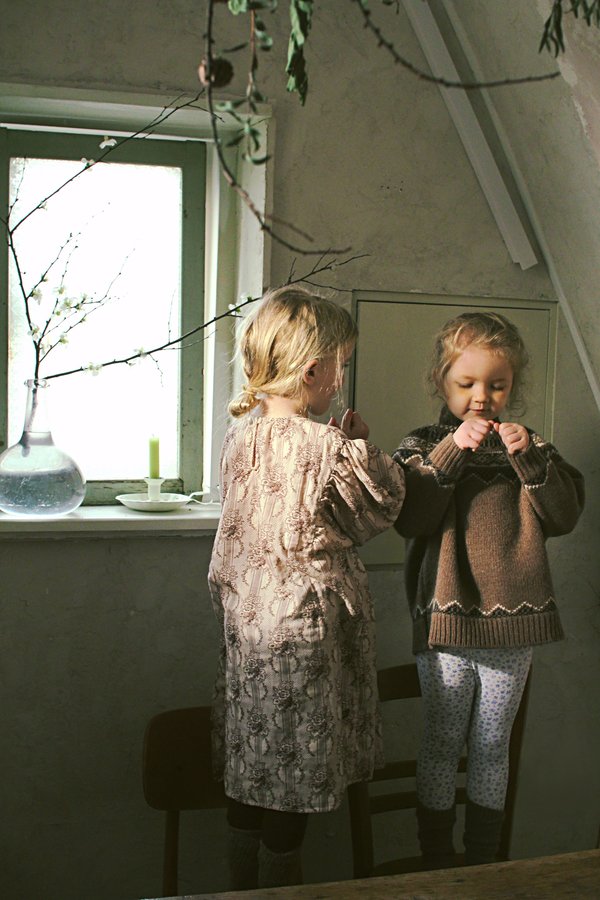 KIDS Tambere Luigi Dress - Brown Toile KIDS Tambere Luigi Dress - Brown Toile