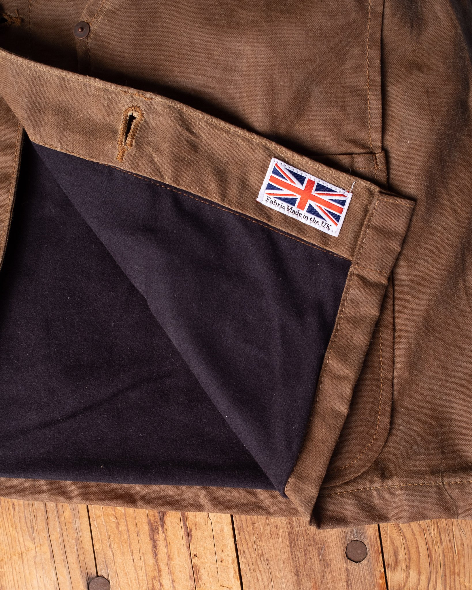 Tellason Waxed Canvas Coverall Jacket Brown Garmentory