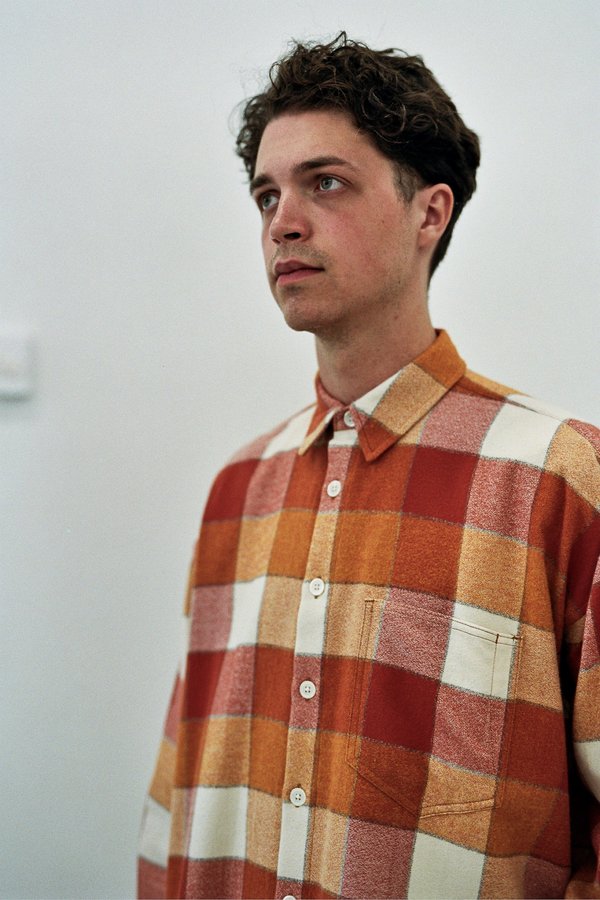 s.k. manor hill Ox Plaid Flannel Shirt - Orange s.k. manor hill Ox Plaid Flannel Shirt - Orange