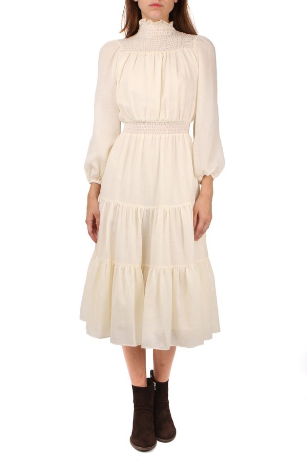 Warm Daisy Dress - Ecru Warm Daisy Dress - Ecru