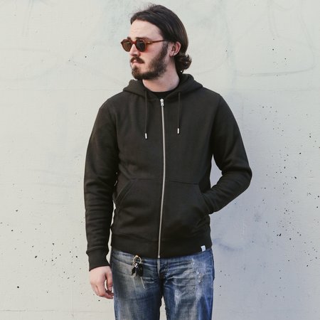 norse projects vagn zip moletom com capuz