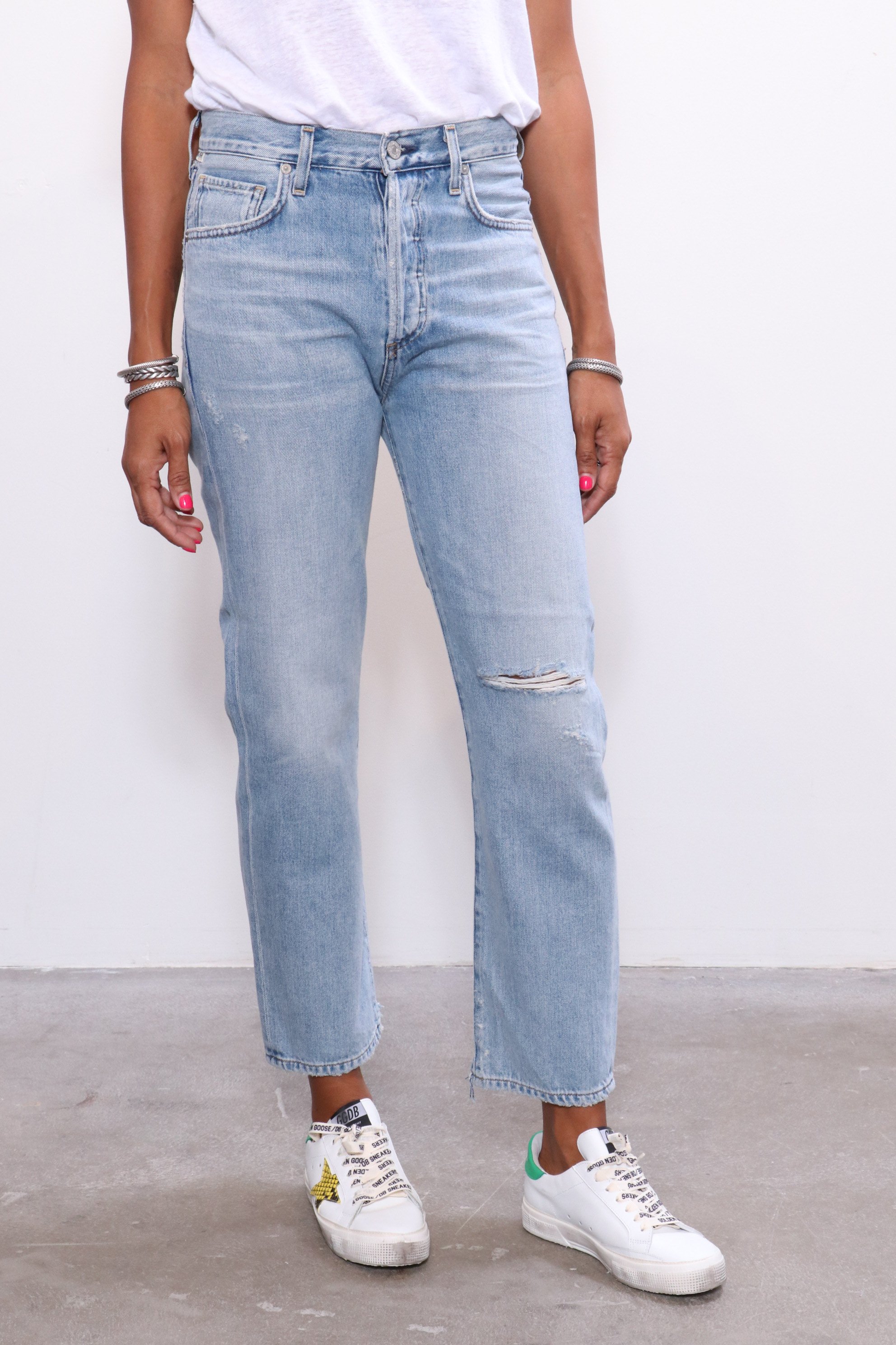 Citizens of Humanity Mckenzie Curved Straight Denim - Blazing Star | Garmentory