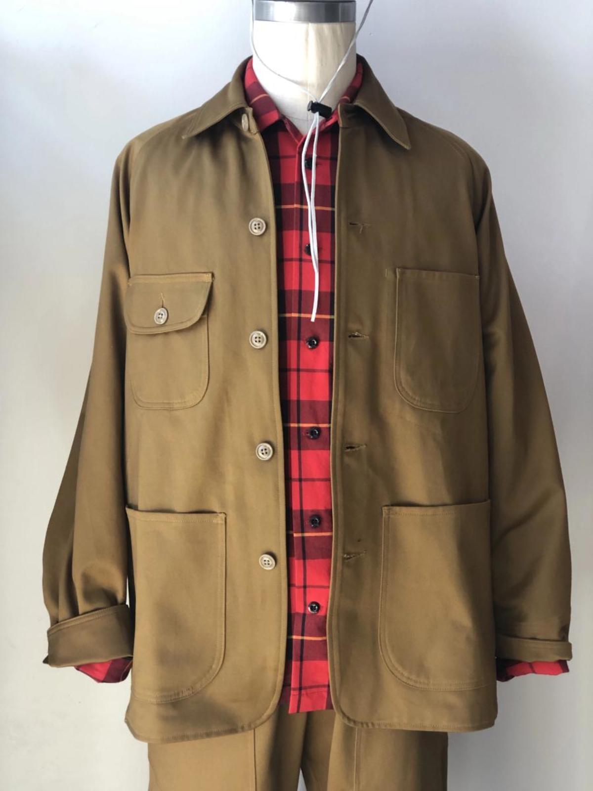 Monitaly Coverall Jacket Vancloth - Sateen Khaki - Image 1 of 5