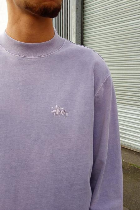 Stussy Mock Neck Long Sleeve T-Shirt 