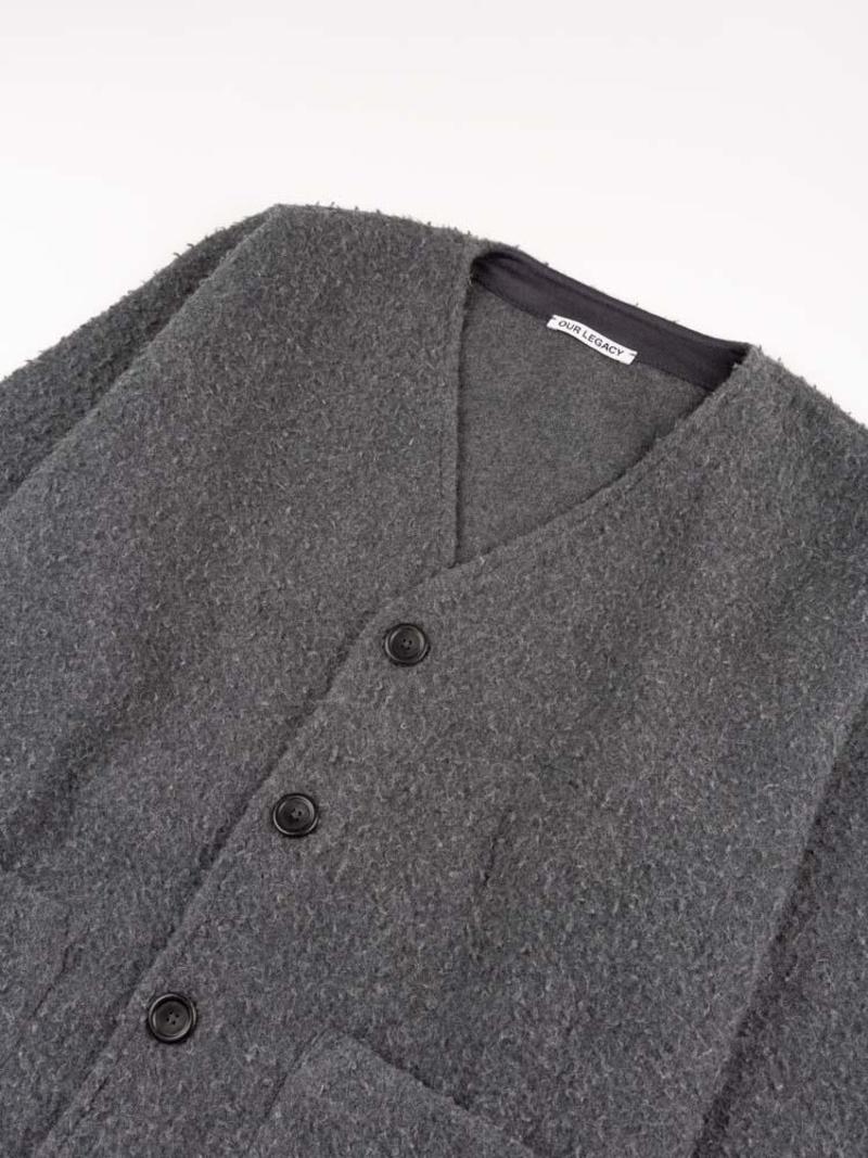 Our Legacy Cardigan - Shaggy Grey | Garmentory