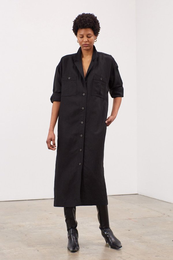 Mara Hoffman Enya Dress in Black main image 1