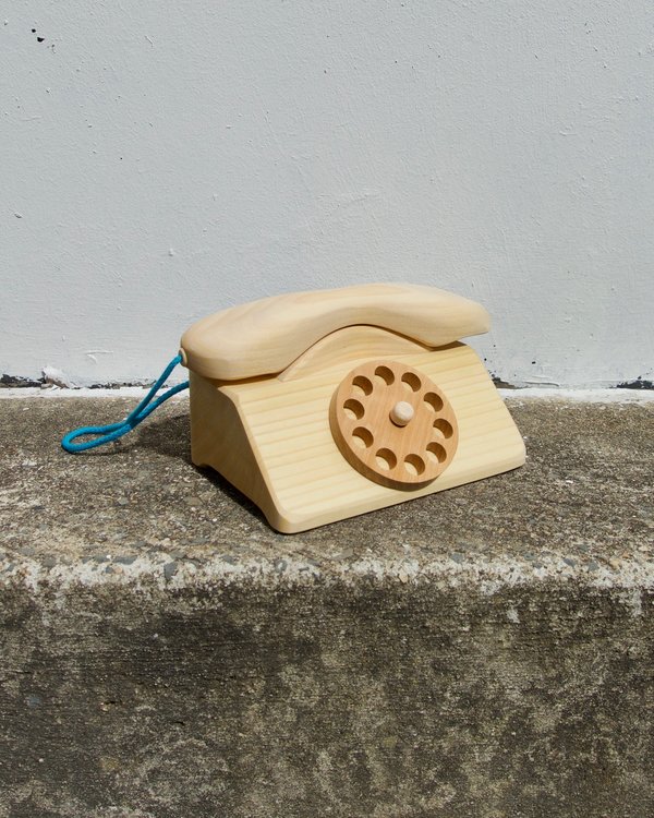 KIDS Grimm's Wooden Telephone - Natural KIDS Grimm's Wooden Telephone - Natural