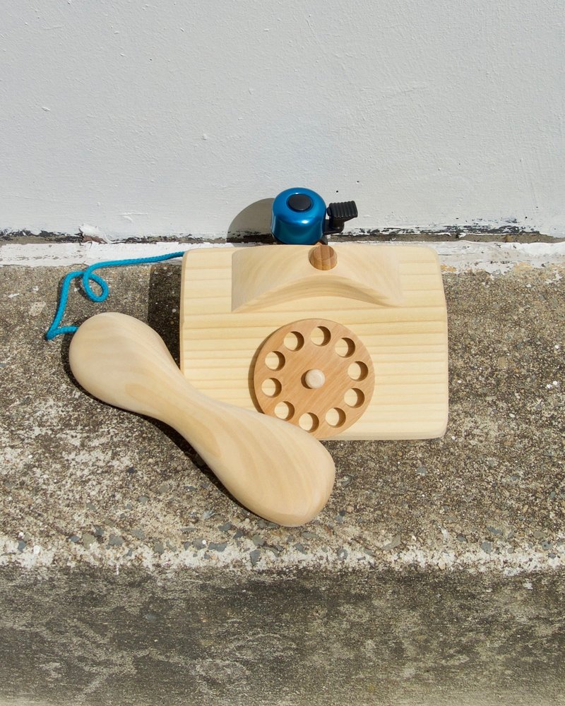 KIDS Grimm's Wooden Telephone - Natural