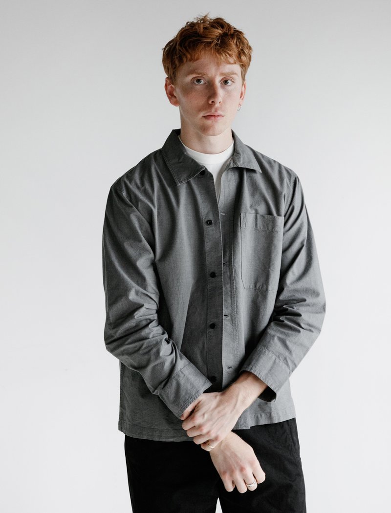 Margaret Howell MHL Asymmetric End on End Cotton Collar Shirt