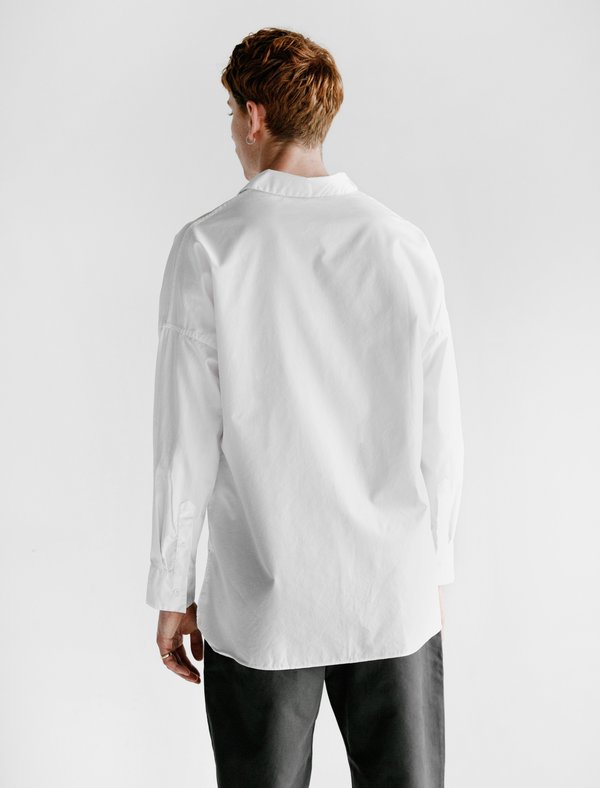 Casey Casey Henri Twill Shirt - White | Garmentory