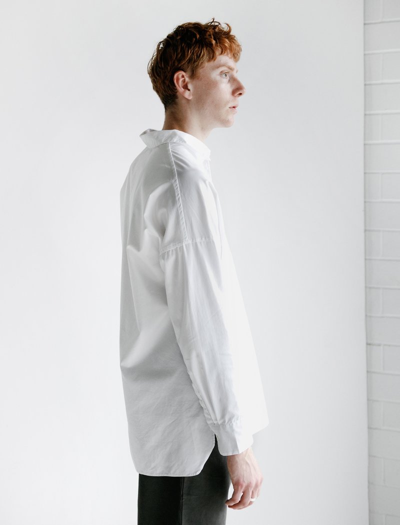 Casey Casey Henri Twill Shirt - White | Garmentory
