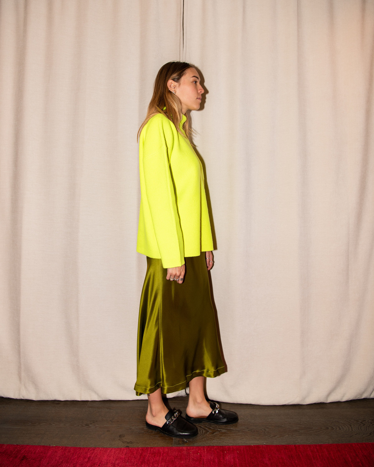 Sies Marjan Nora Turtleneck Sweater - Fluo Yellow - Image 2 of 5