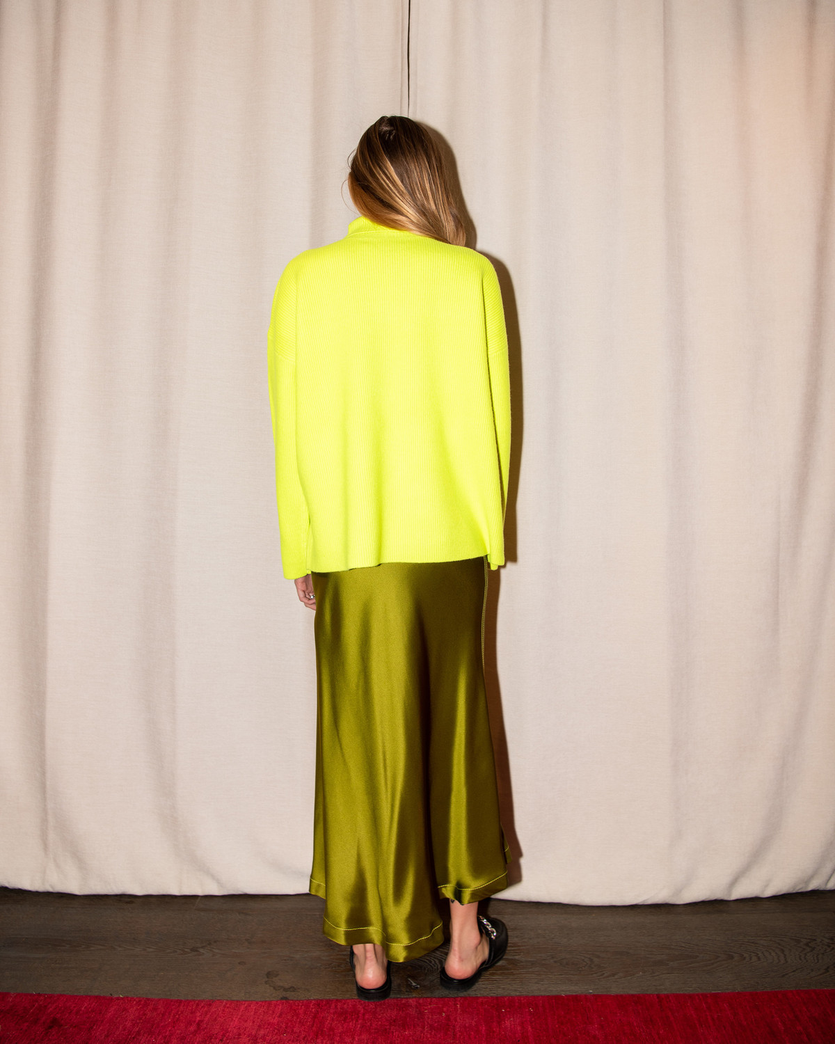 Sies Marjan Nora Turtleneck Sweater - Fluo Yellow - Image 3 of 5