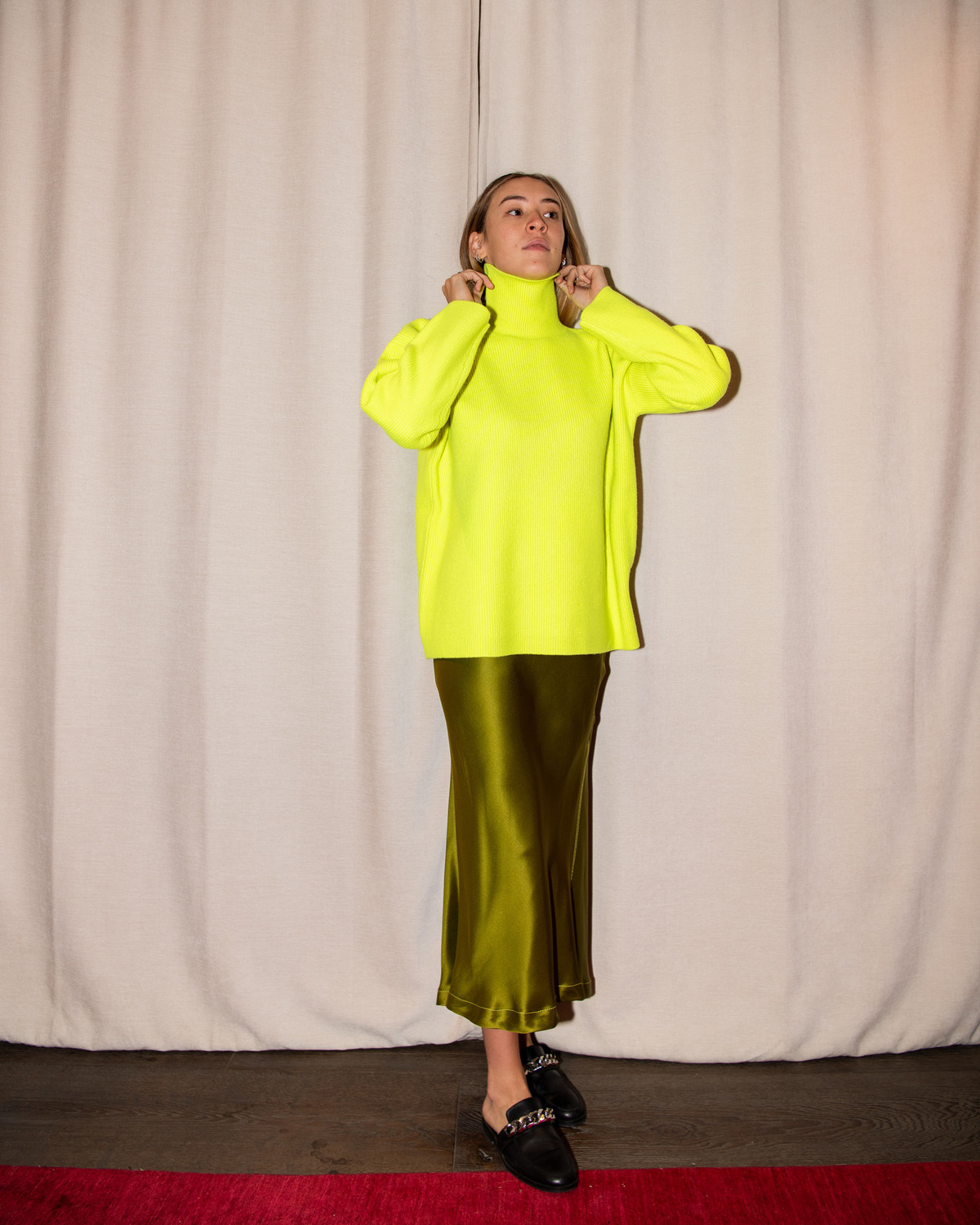 Sies Marjan Nora Turtleneck Sweater - Fluo Yellow - Image 5 of 5
