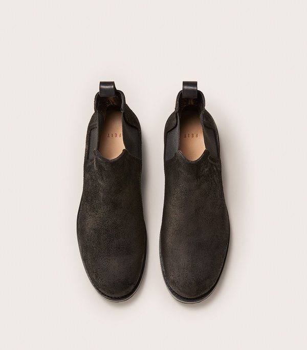 FEIT CHELSEA RUBBER BOOT - BLACK | Garmentory