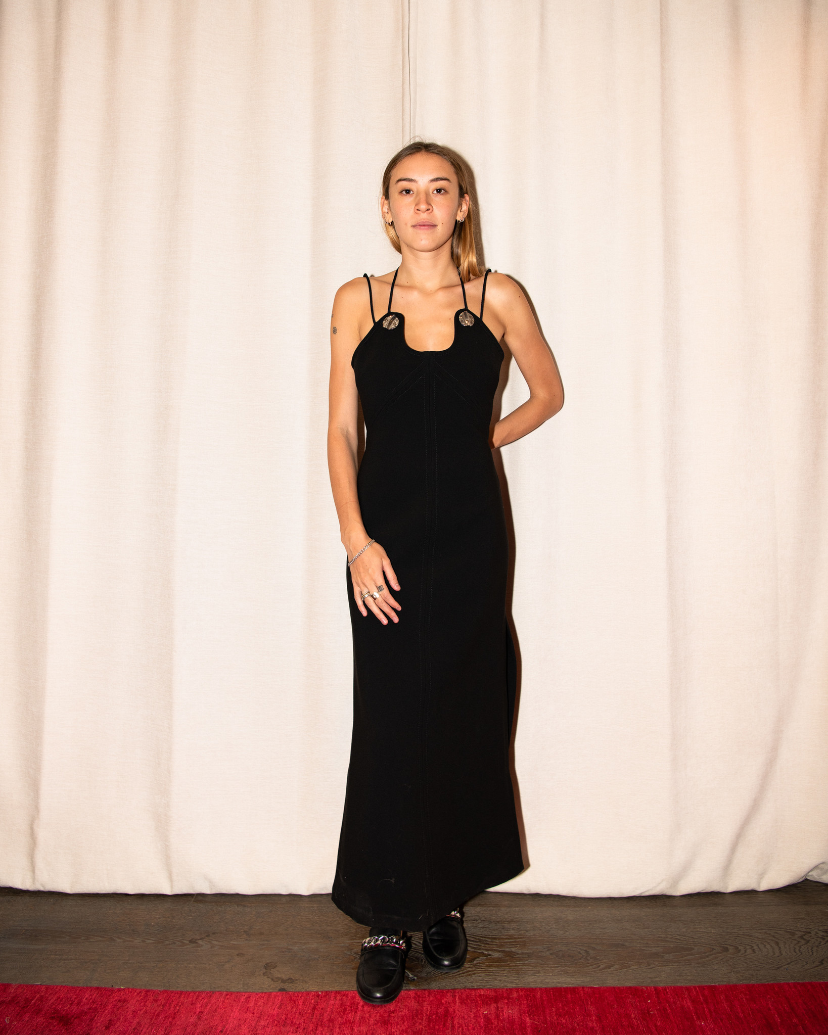3.1 phillip lim black dress 3.1 Phillip Lim Removable Scarf Dress