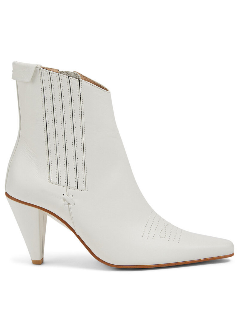 REIKE NEN Pointed Chelsea Slim Boot - WHITE