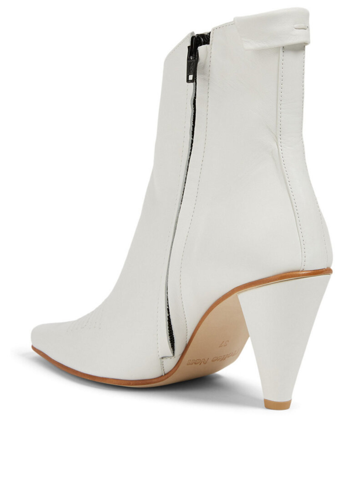 REIKE NEN Pointed Chelsea Slim Boot - WHITE - Image 4 of 5
