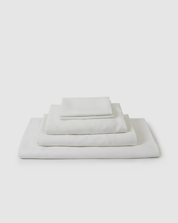 Shop Sunday Morning Marcel Linen Collection Set - Milk Shop Sunday Morning Marcel Linen Collection Set - Milk