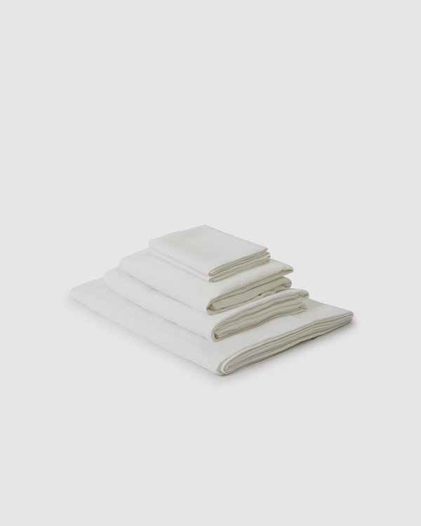 Shop Sunday Morning Marcel Linen Collection Set - Milk Shop Sunday Morning Marcel Linen Collection Set - Milk
