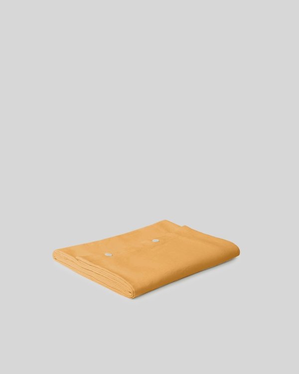 Shop Sunday Morning Marcel Linen Duvet Cover - Mustard Shop Sunday Morning Marcel Linen Duvet Cover - Mustard
