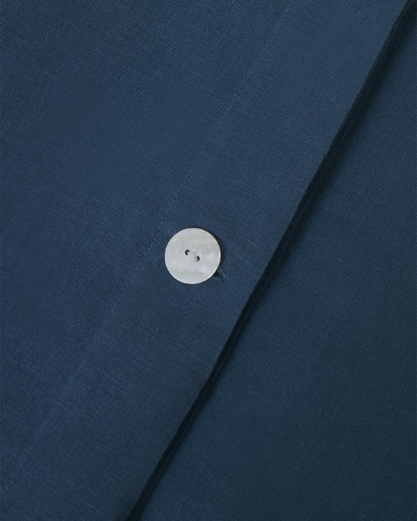 Shop Sunday Morning Marcel Linen Duvet Set - Adriatic Shop Sunday Morning Marcel Linen Duvet Set - Adriatic