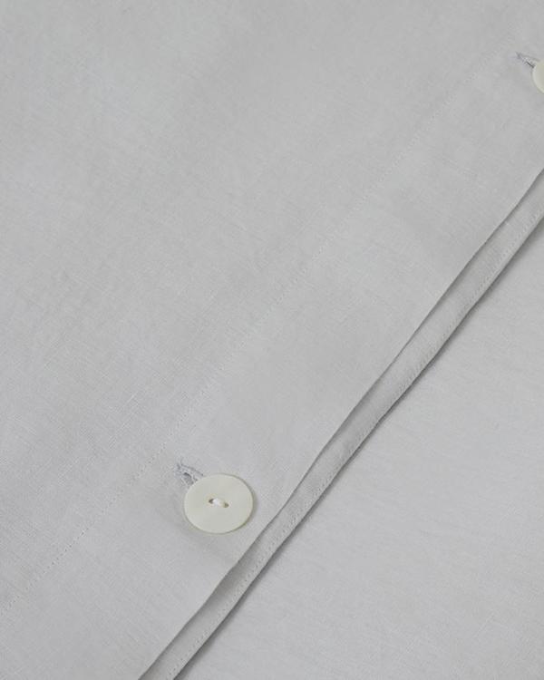 Shop Sunday Morning Marcel Linen Duvet Set - Glacier Shop Sunday Morning Marcel Linen Duvet Set - Glacier