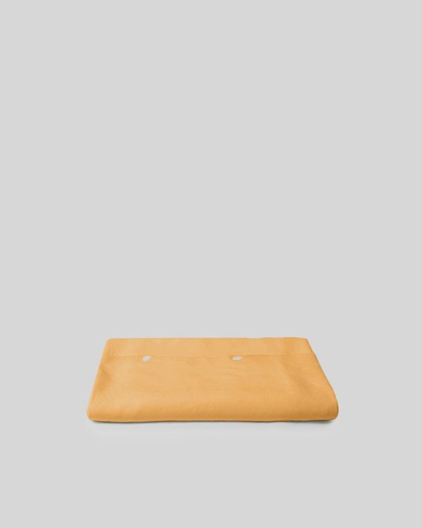 Shop Sunday Morning Marcel Linen Duvet Set - Mustard Shop Sunday Morning Marcel Linen Duvet Set - Mustard